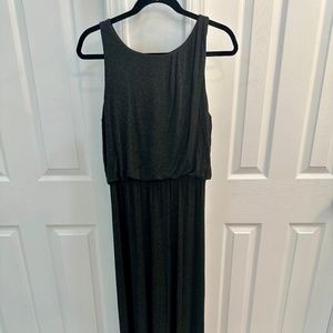 Loft Charcoal Grey Maxi Dress